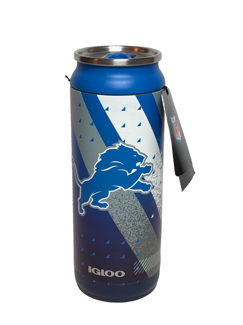 Detroit Lions Tumbler 16 oz NFL Stainless Steel Igloo Cooler Can NWT